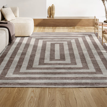 Bandol Modern Classic Mitre Stripe Area Rug